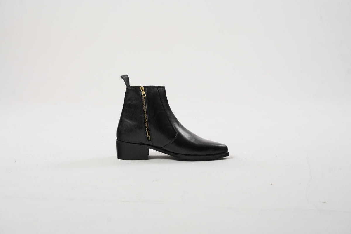 Onyx Calfskin Boots