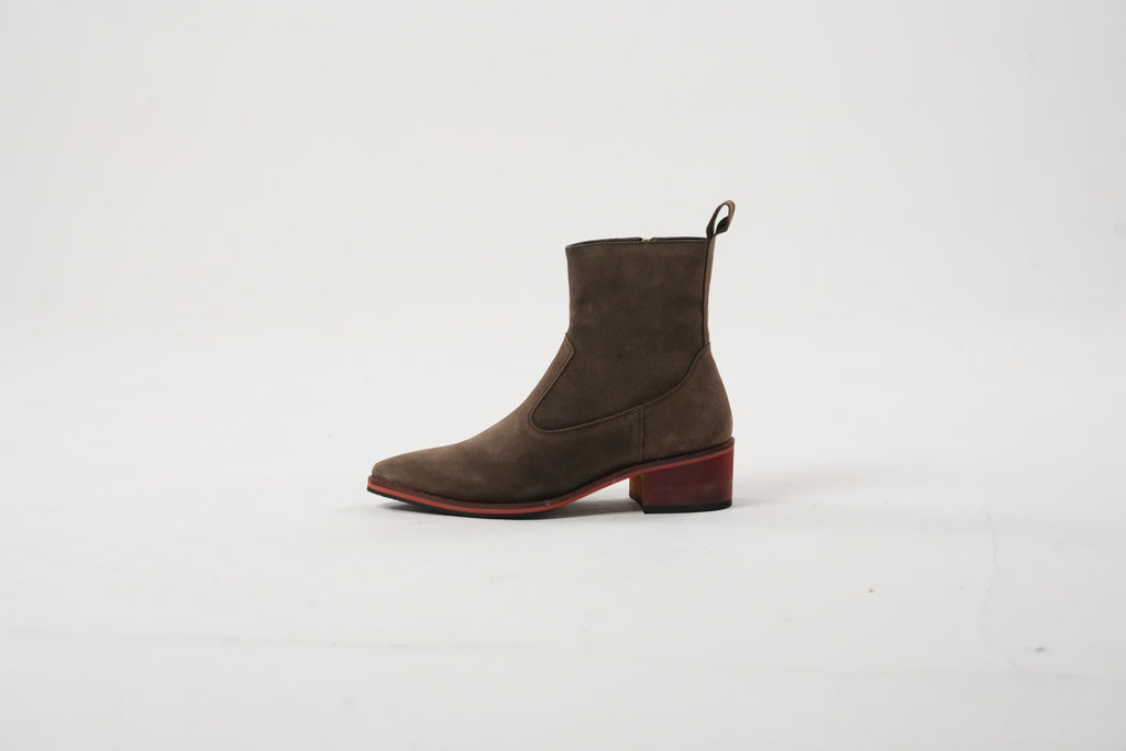 Walnut Suede Boots