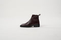 Burgundy Calfskin Chisel toe Boots