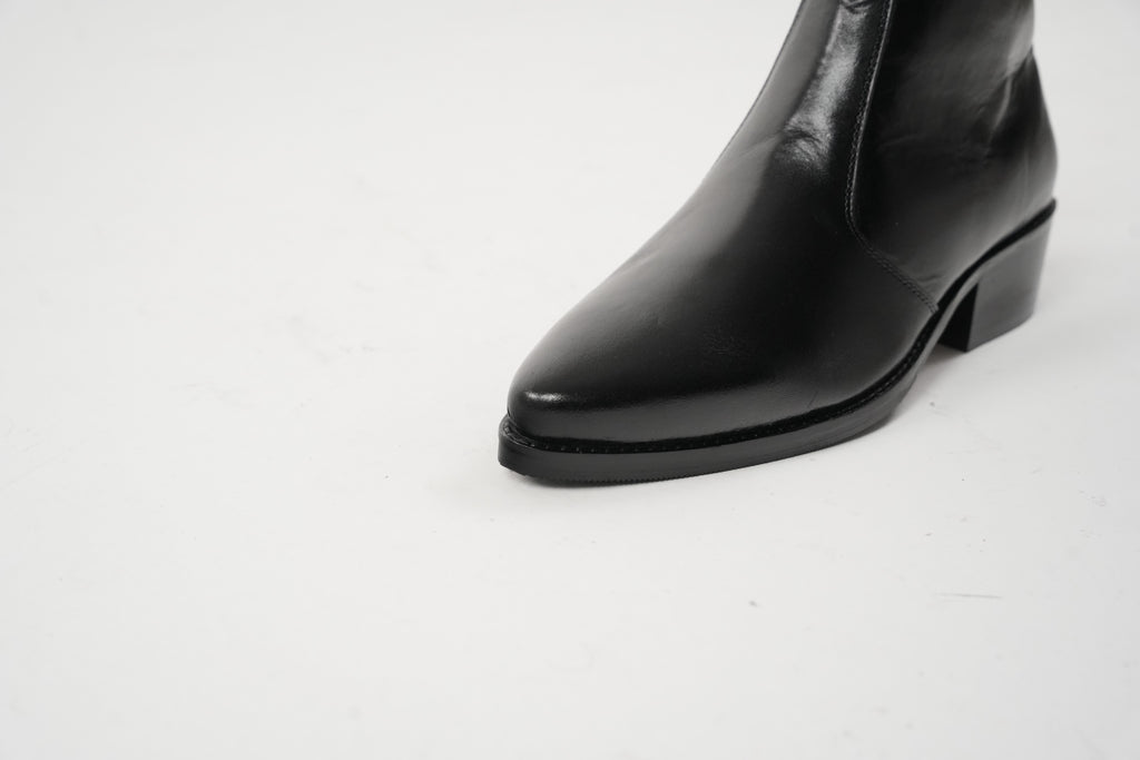 Onyx Calfskin Boots