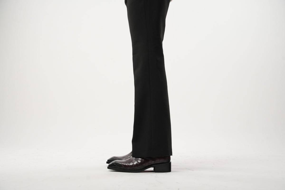 Burgundy Cuvier Chisel Toe Boots